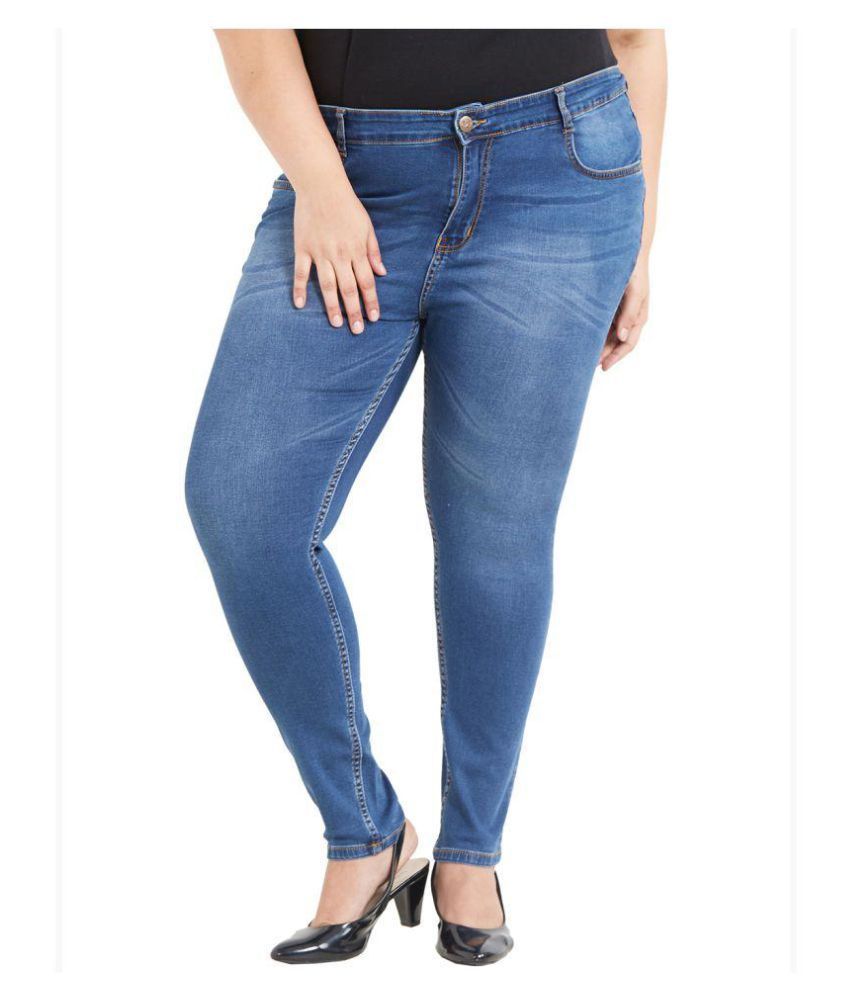 plus size blue jeans