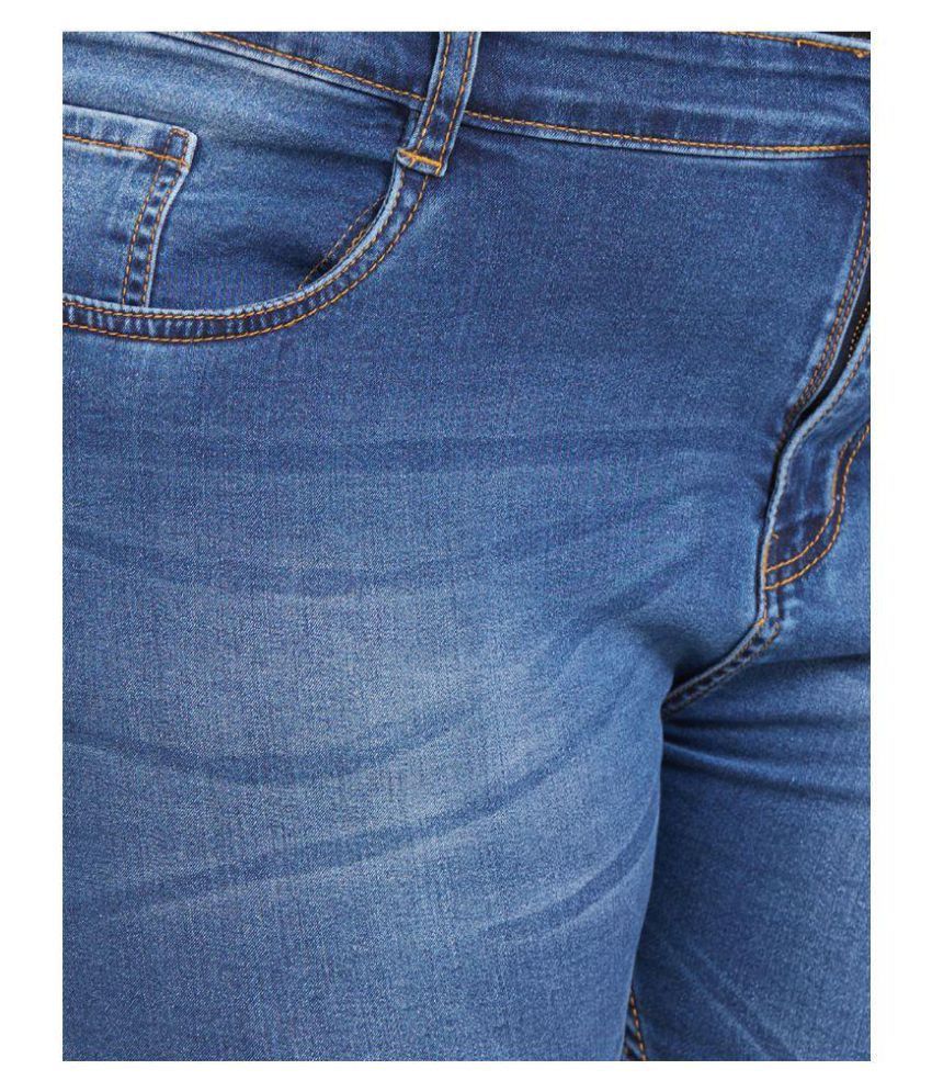 plus size blue jeans