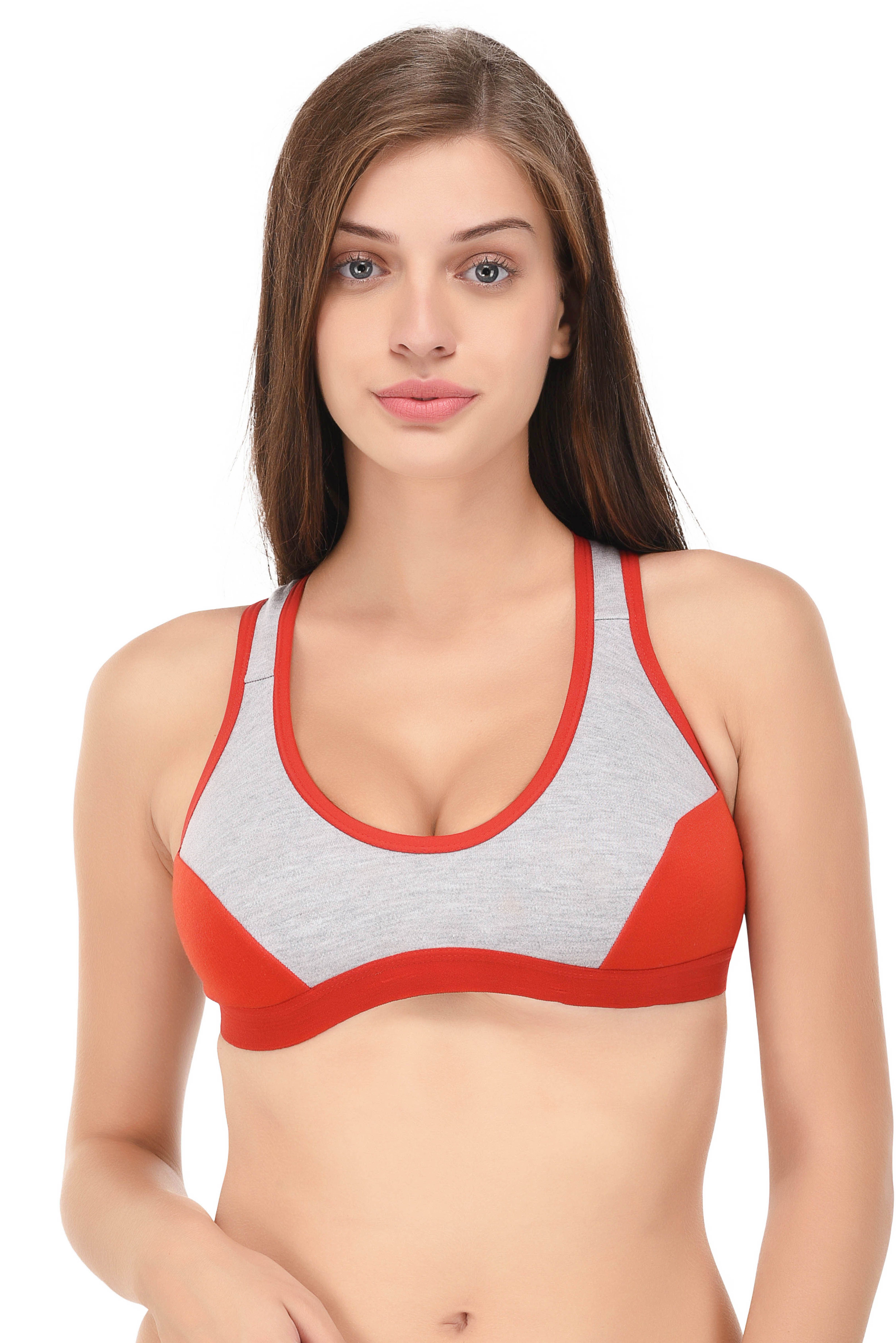 Buy Lizaray Cotton Sports Bra Red Online At Best Prices In India