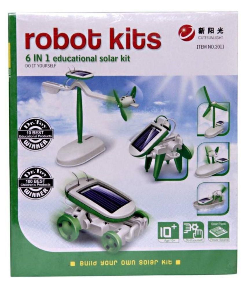 "Sanyal Robot Solar Kit 6 In 1 Solar Educational Kit Toy Boat Fan Car