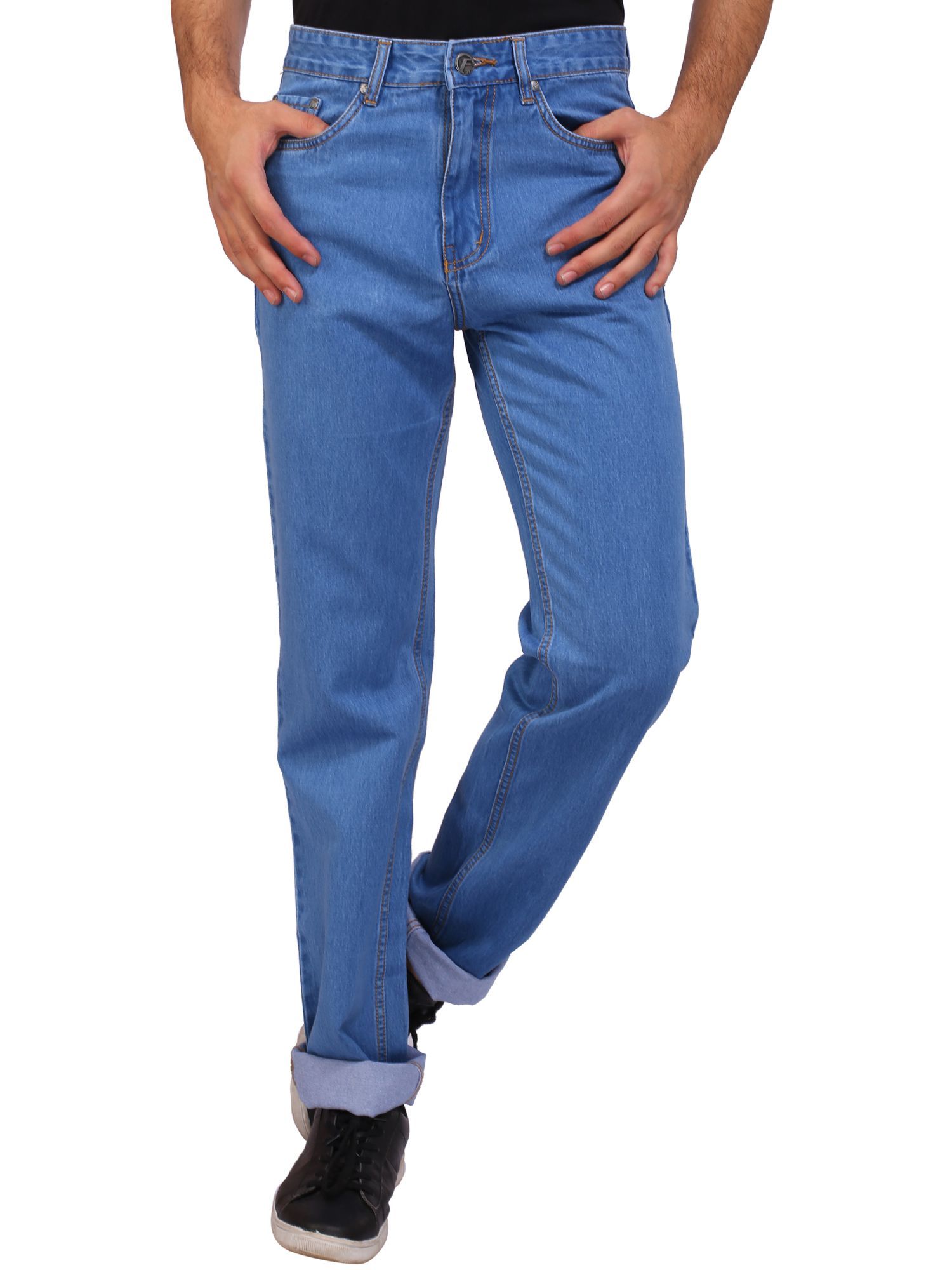 blue relaxed jeans