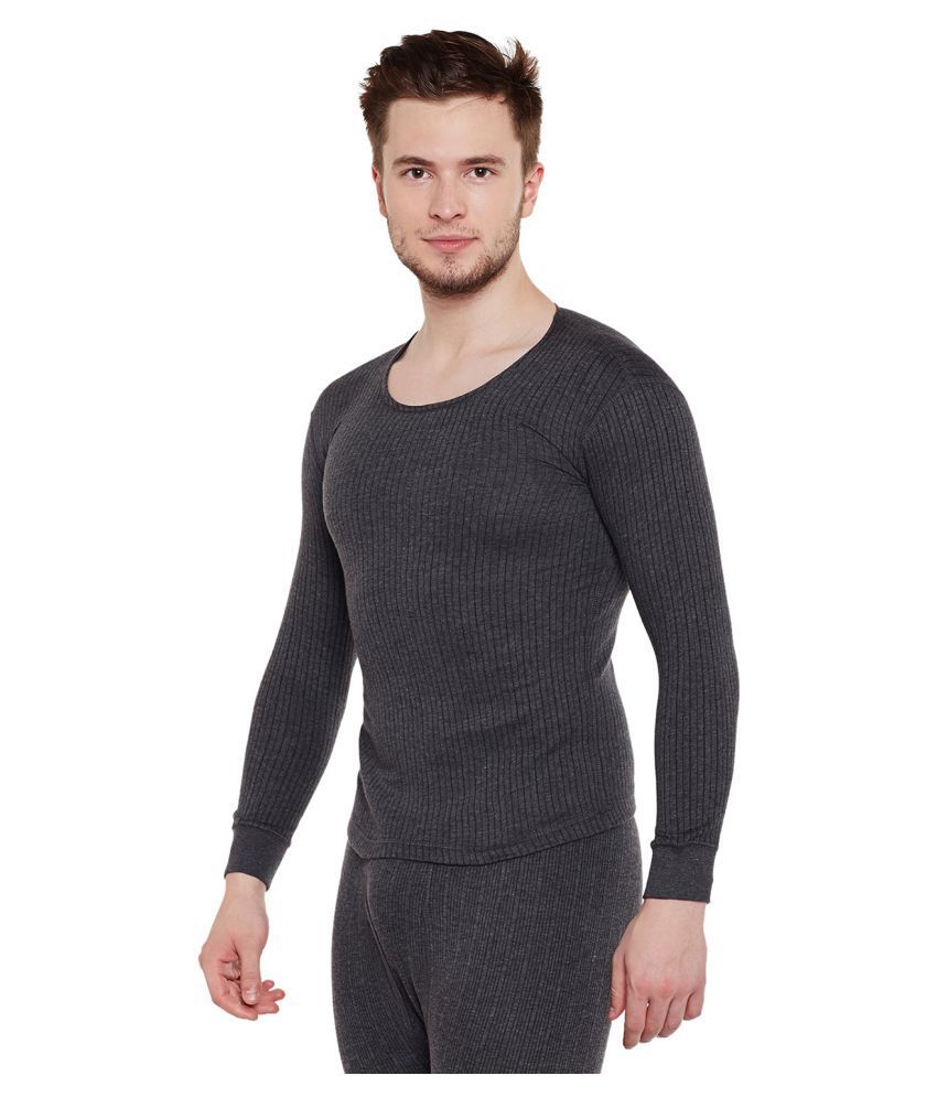 dark grey thermal shirt