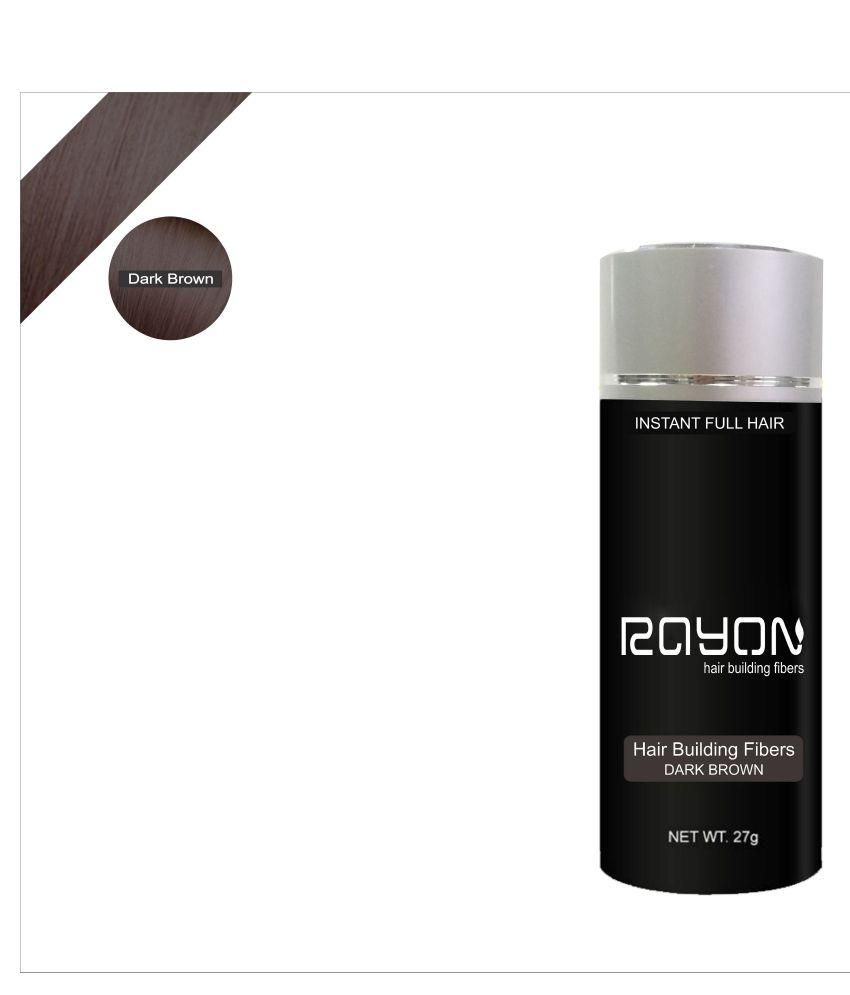 RAYON HAIR BUILDING FIBER Hair Fibers Dark Brown 27 gm Buy RAYON HAIR