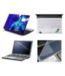 4in1 Combo of Lord Shiva Laptop Skin with Palmrest Skin, Laptop Screen Guard and Key Guard for All Laptop - Notebook