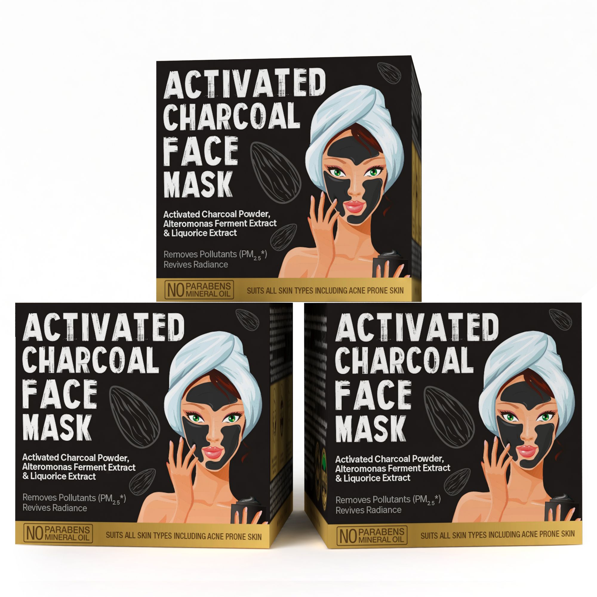 WOW Skin Science Activated Charcoal Face Mask Face Pack Masks 200 ml