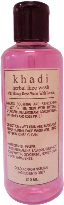     			Khadi Herbal Honey Rose water with Lemon Face Wash 210 ml
