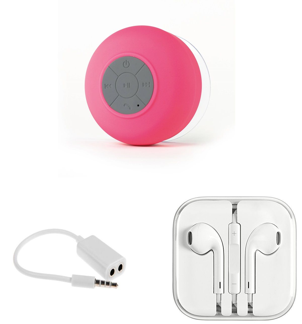 MINIFOX 3.5mm Jack, Bluetooth Speaker, Iphone Ear Buds Wired Earphones