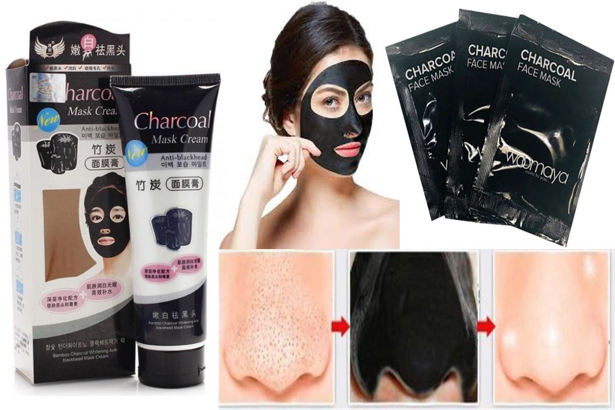 Charcoal Face Mask Anti Blackhead Pouch 18g- Pack of 3(6g each): Buy 