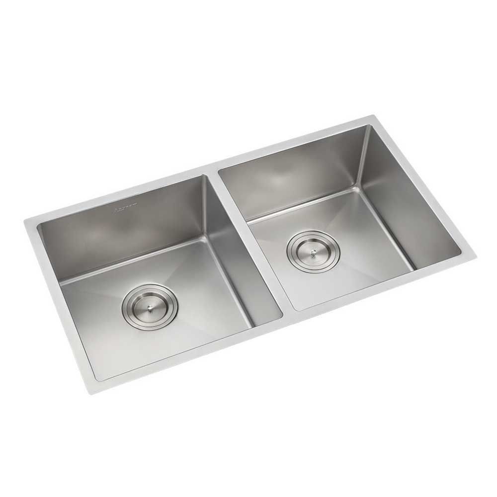 Anupam Stainless Steel Double Bowl Sink Without Drainboard