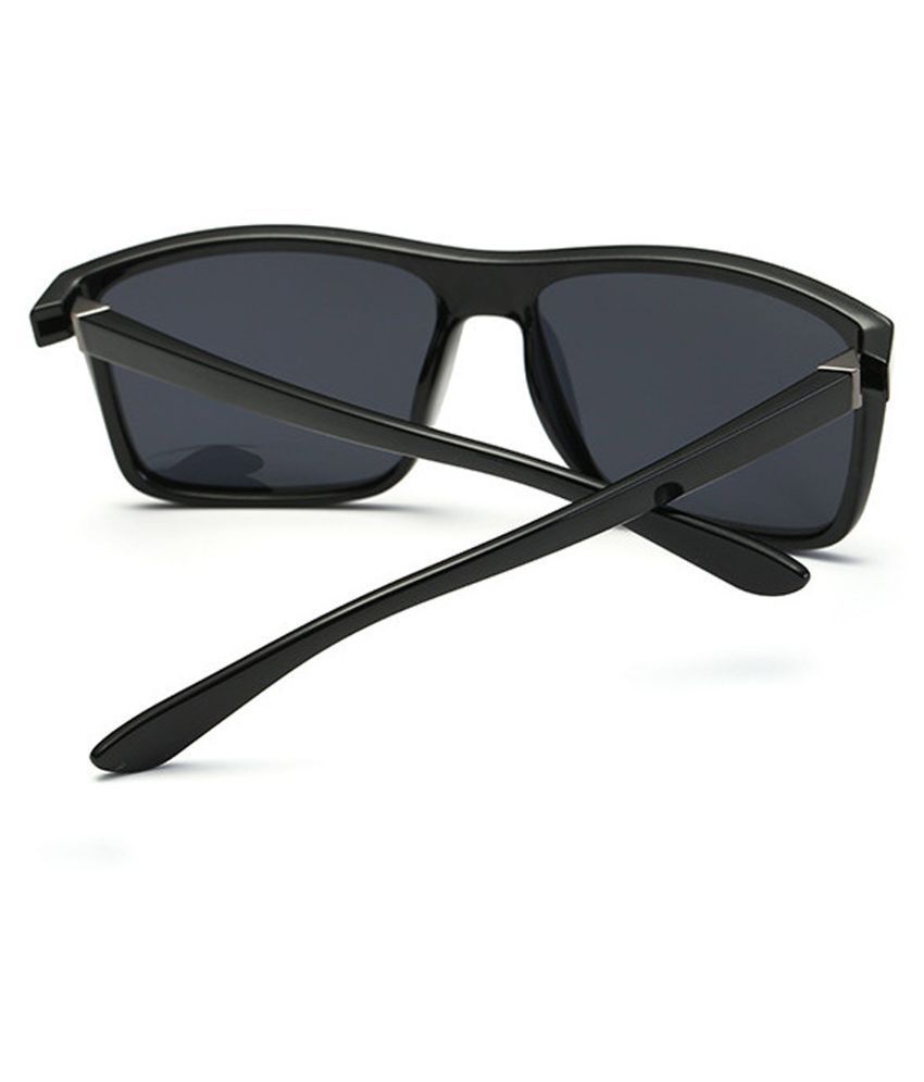REACTR Black Square Sunglasses ( ) Buy REACTR Black
