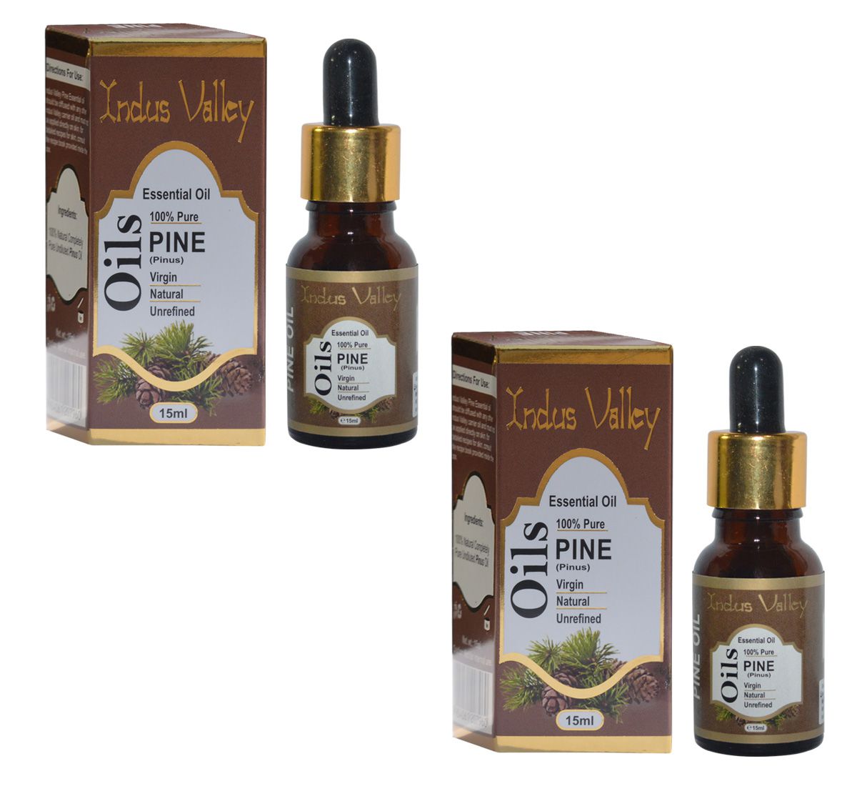     			Indus Valley 100% Pure Pine Essential Oil - Twin Pack (30 ml)