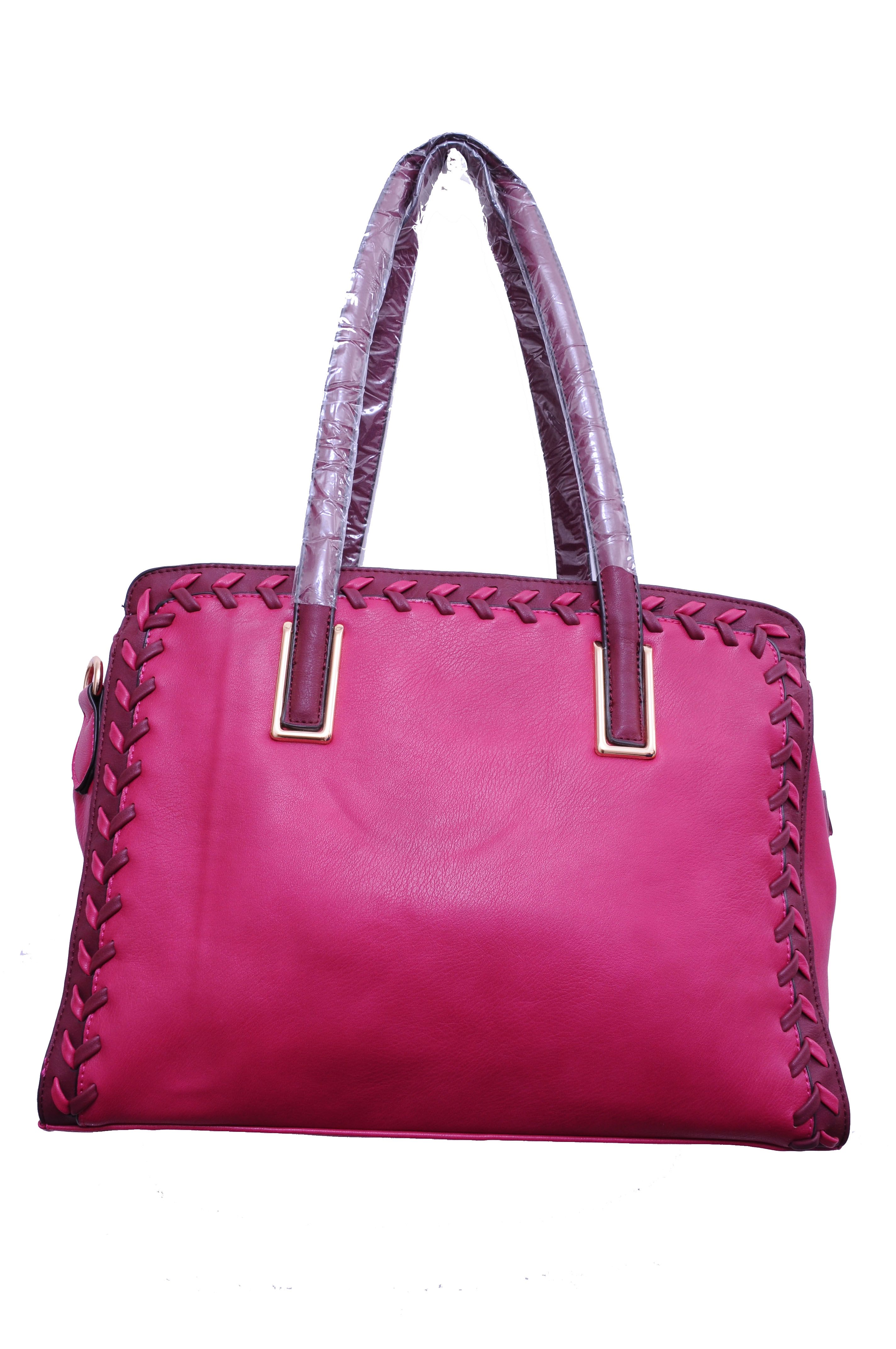 Monett Magenta Faux Leather Shoulder Bag - Buy Monett Magenta Faux ...