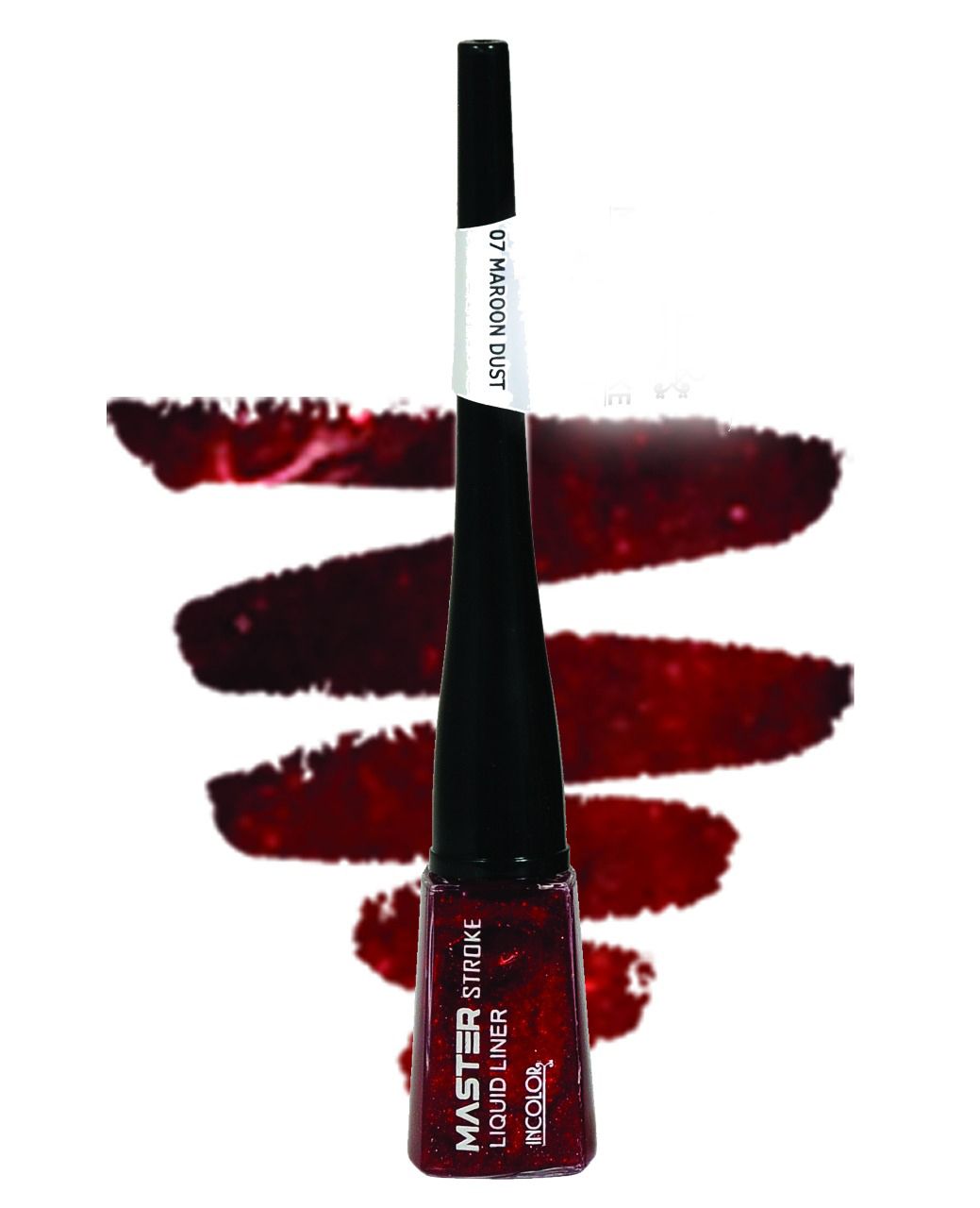 Incolor Maroon Liquid Eyeliner Master Stroke Pearl Eye Liner 6 Ml Buy Incolor Maroon Liquid 