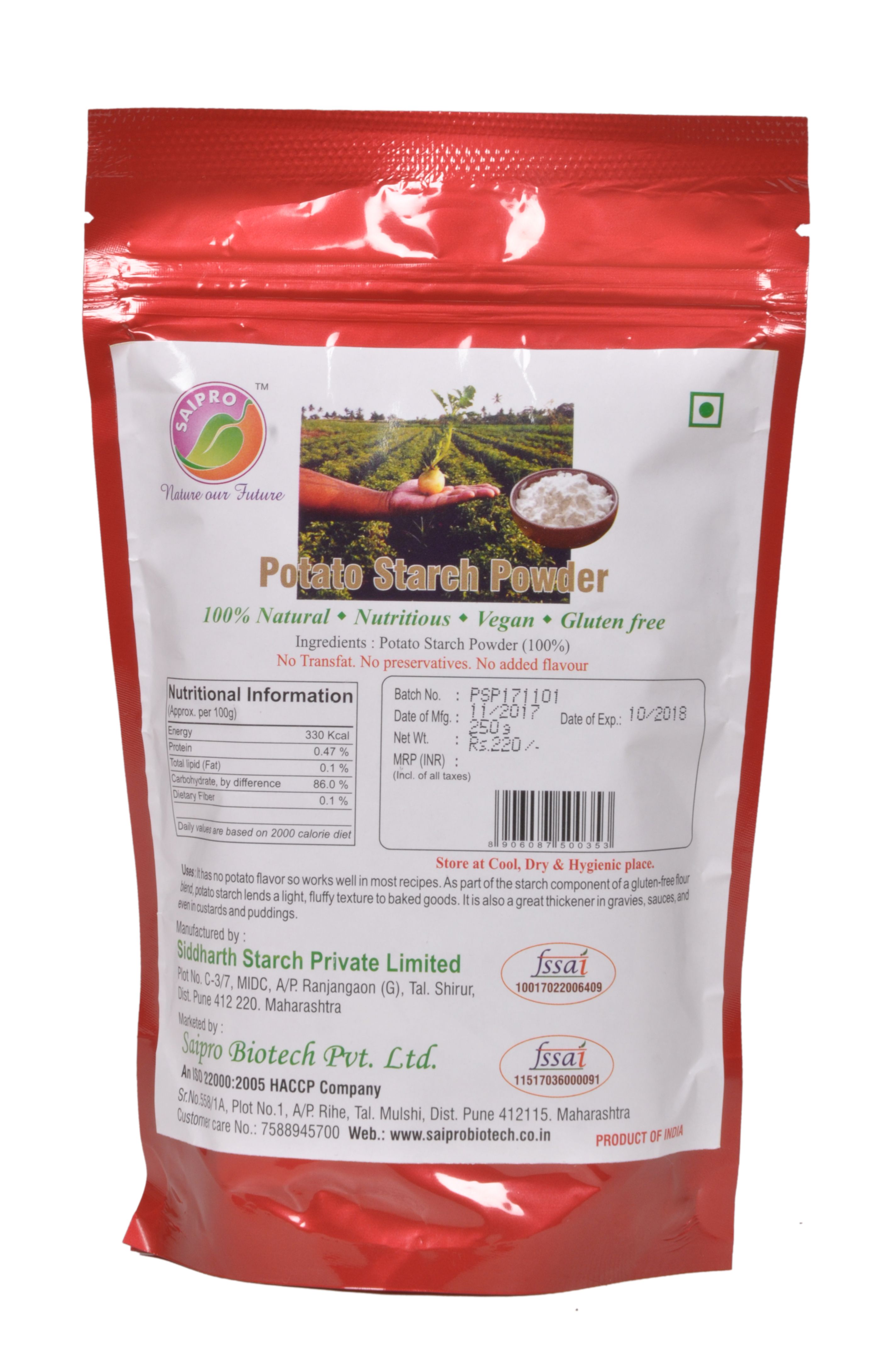 potato starch in malay