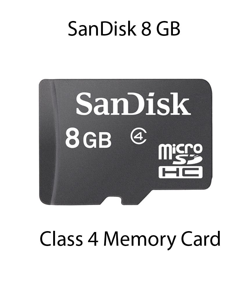 SanDisk microSDHC Card 8GB, CLASS 4