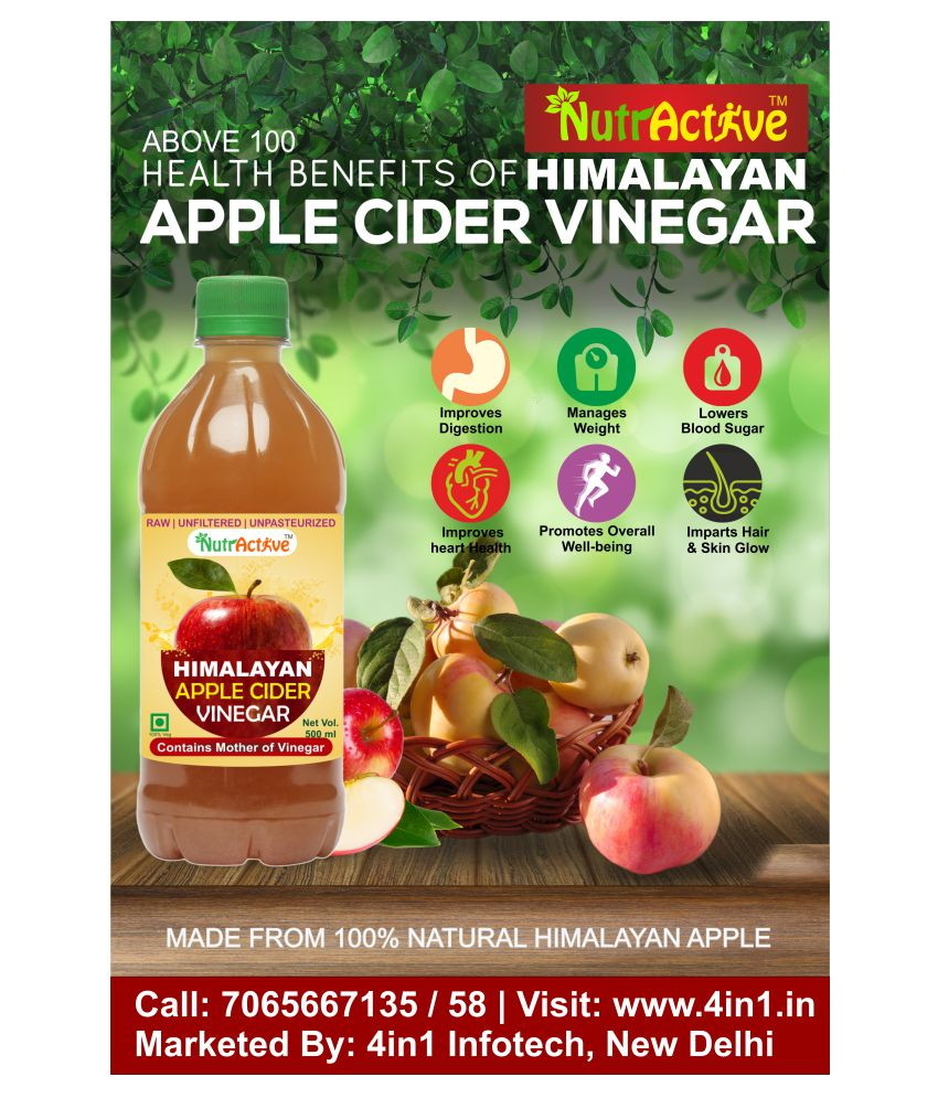 NutrActive Himalayan Apple Cider With Mother of Vinegar 1000 ml