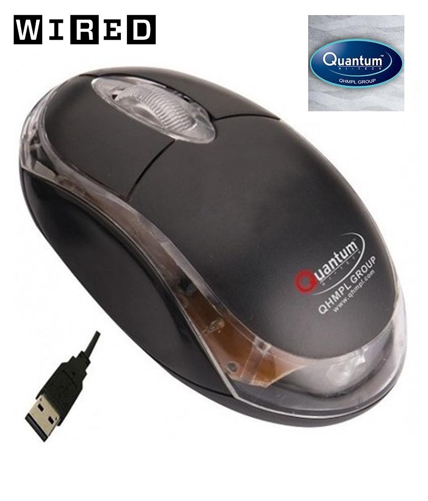     			Quantum Qhm222 Black USB Wired Mouse