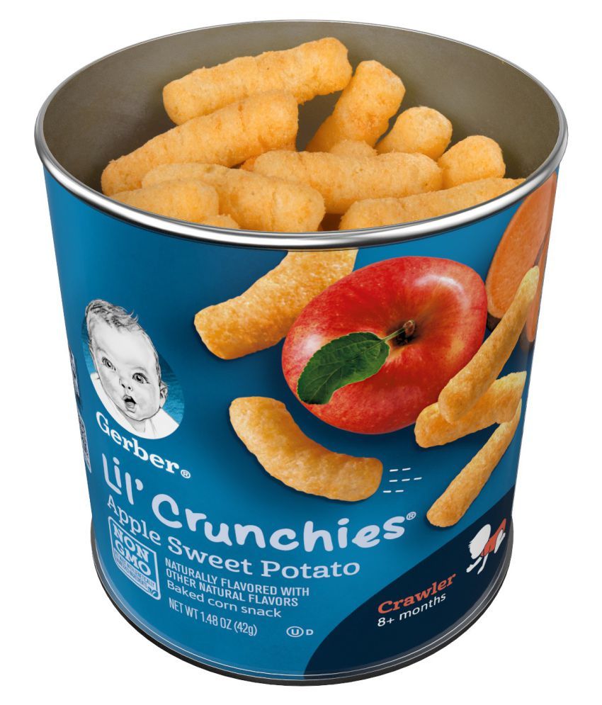 Gerber Gerbre Lil Crunchies Apple Sweet Potato 42g Infant
