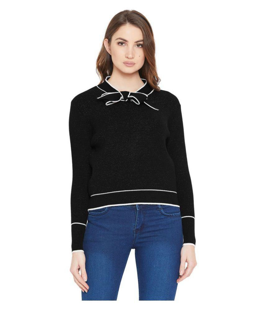 Buy Camey Acrylic Black Pullovers Online at Best Prices in India - Snapdeal