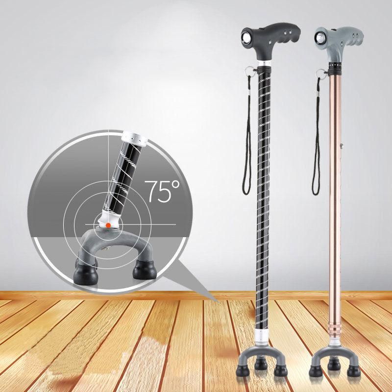 LED Tripod Cane Ctrutch AntiShock Adjustable Portable Walking Hiking Stick Buy Online at Best