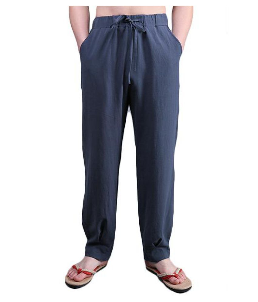 mens baggy linen trousers