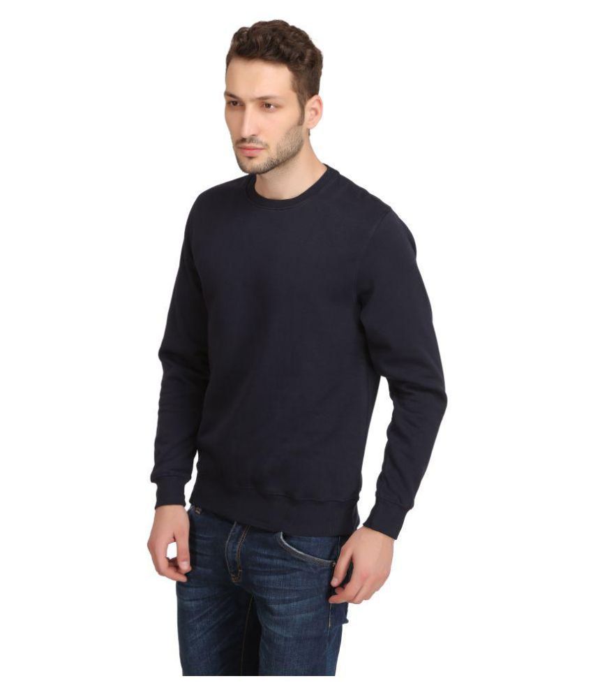 SEVEN by M.S. Dhoni Navy Round Sweatshirt - Buy SEVEN by M.S. Dhoni ...