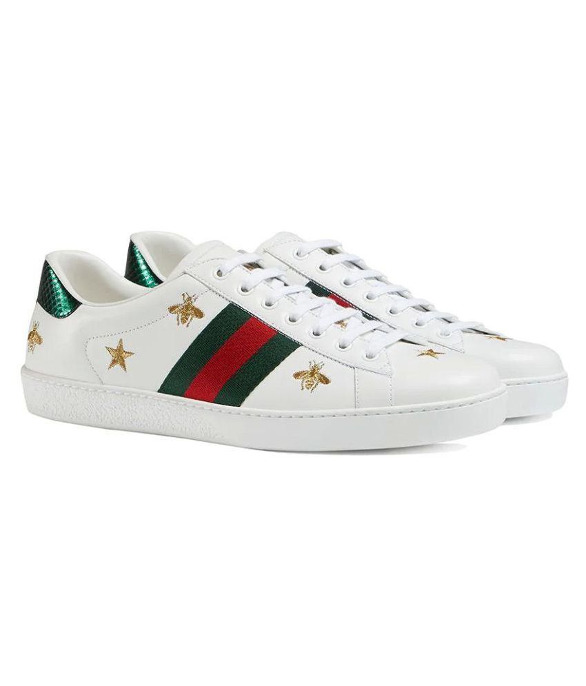 gucci white casual shoes