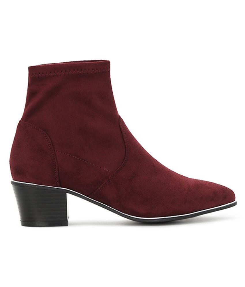 London Rag Maroon Ankle Length Chelsea Boots Price in India- Buy London ...