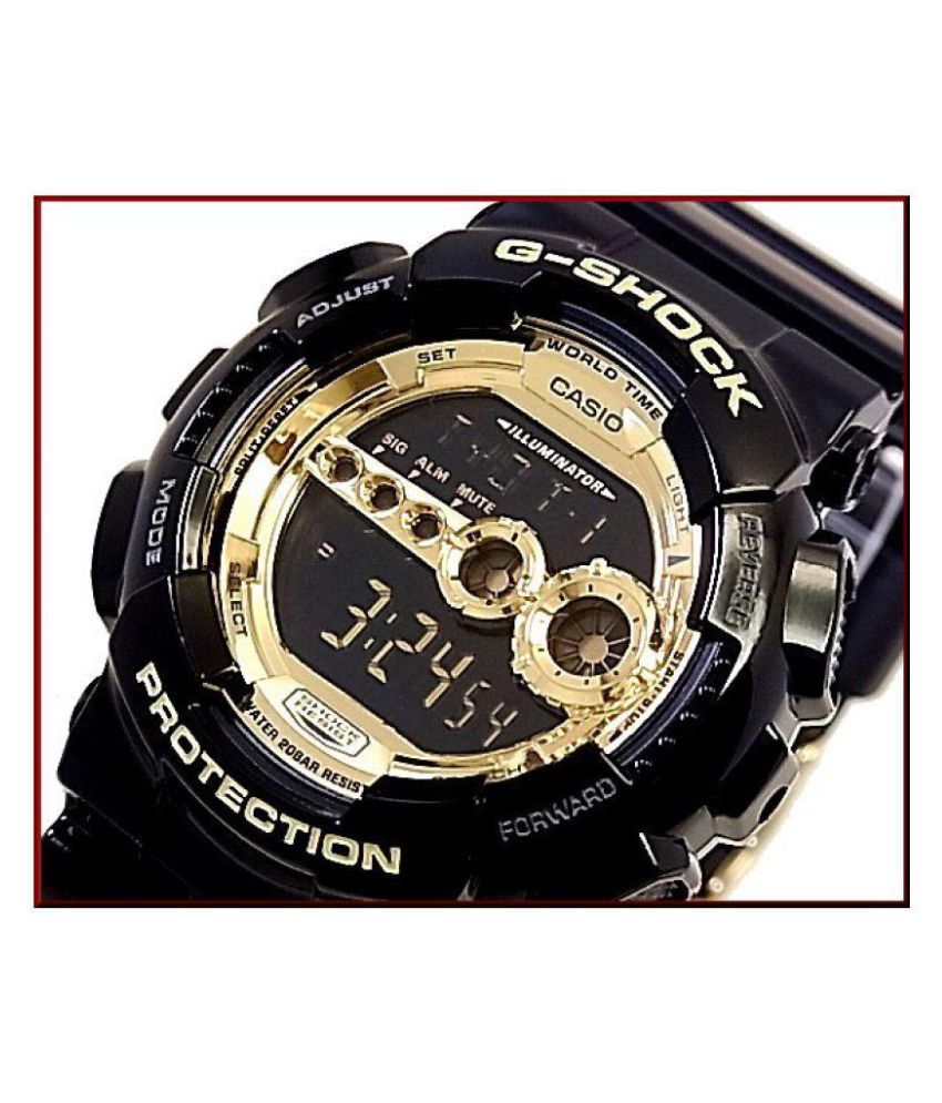g shock golden watch