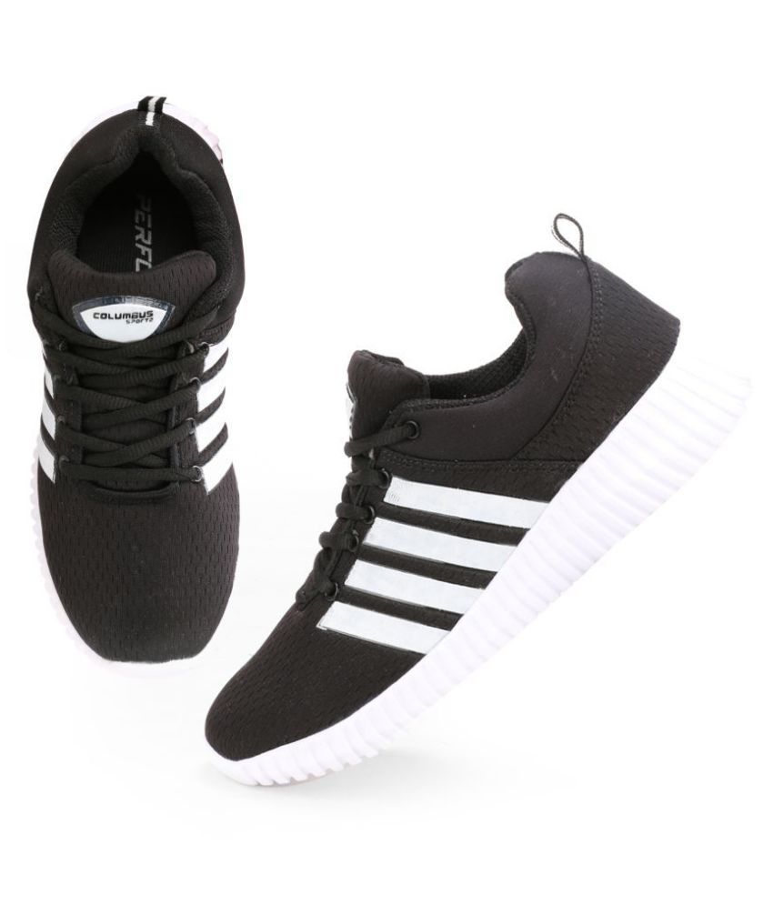 columbus black running shoes