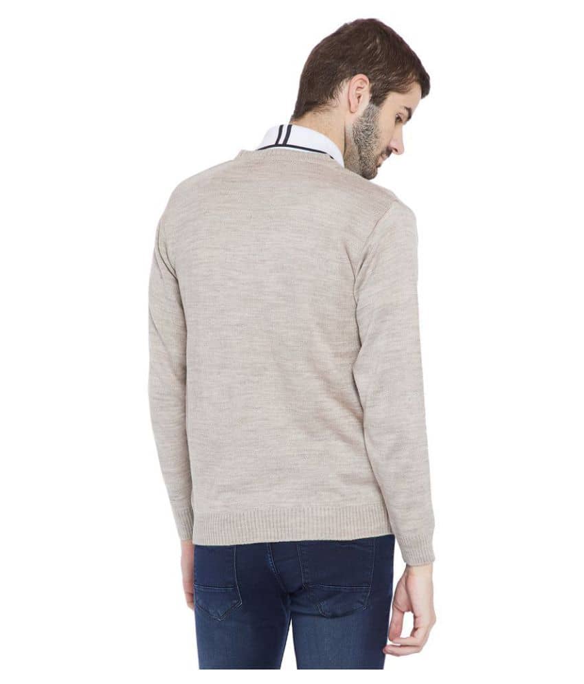 Duke Beige V Neck Sweater Buy Duke Beige V Neck Sweater Online at