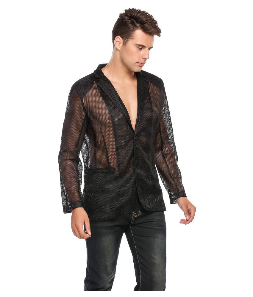 mesh blazer mens