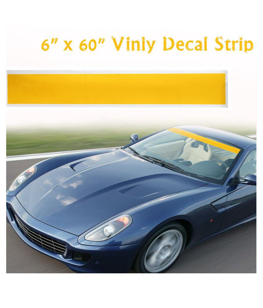 6 x60 Vinyl Windshield Banner Decal  Strip Racing Stripe 