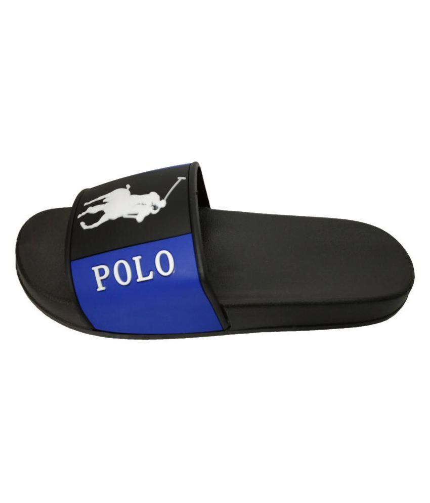 Polo Ralph Lauren Black Slide Flip flop Price in India- Buy Polo Ralph ...