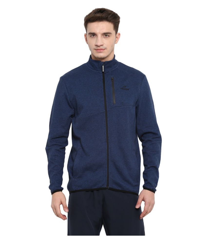 Alcis Navy Cotton Polyester Fleece Jacket Single Pack