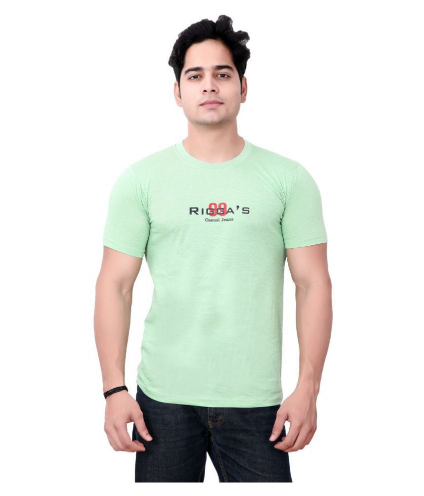     			Awack Green Half Sleeve T-Shirt