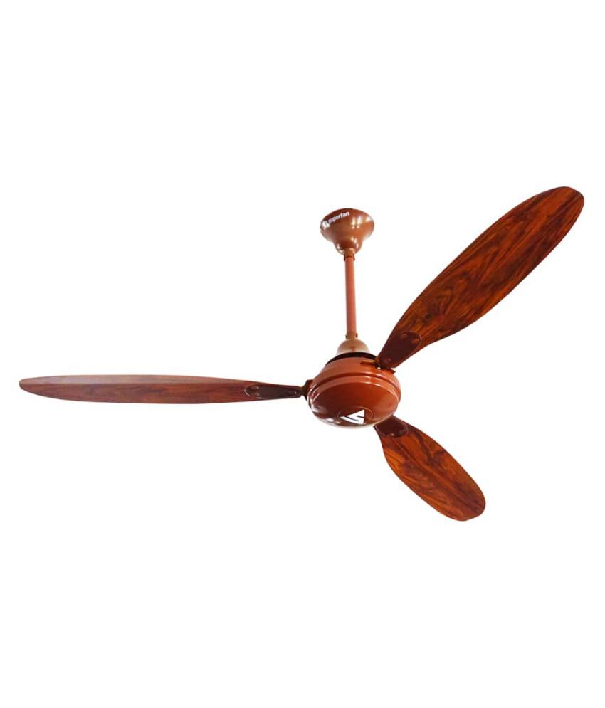 Superfan 1200 Super X1 Treeze Dark Teak Ceiling Fan Earth Brown