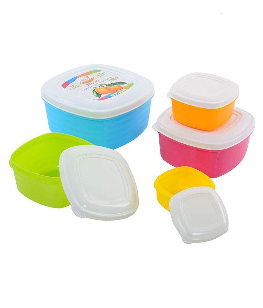 Joyful Polyproplene Food Container Set Of 5: Buy Online At Best Price 