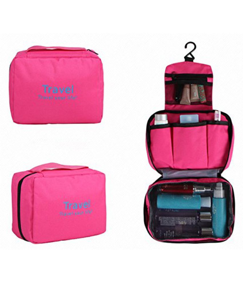 Everbuy Pink Travel Pouch Folding Wash Bag Buy Everbuy Pink Travel