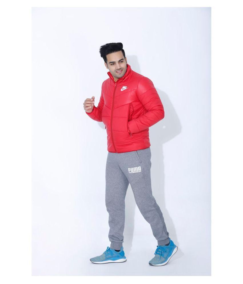nike red fleece jacket