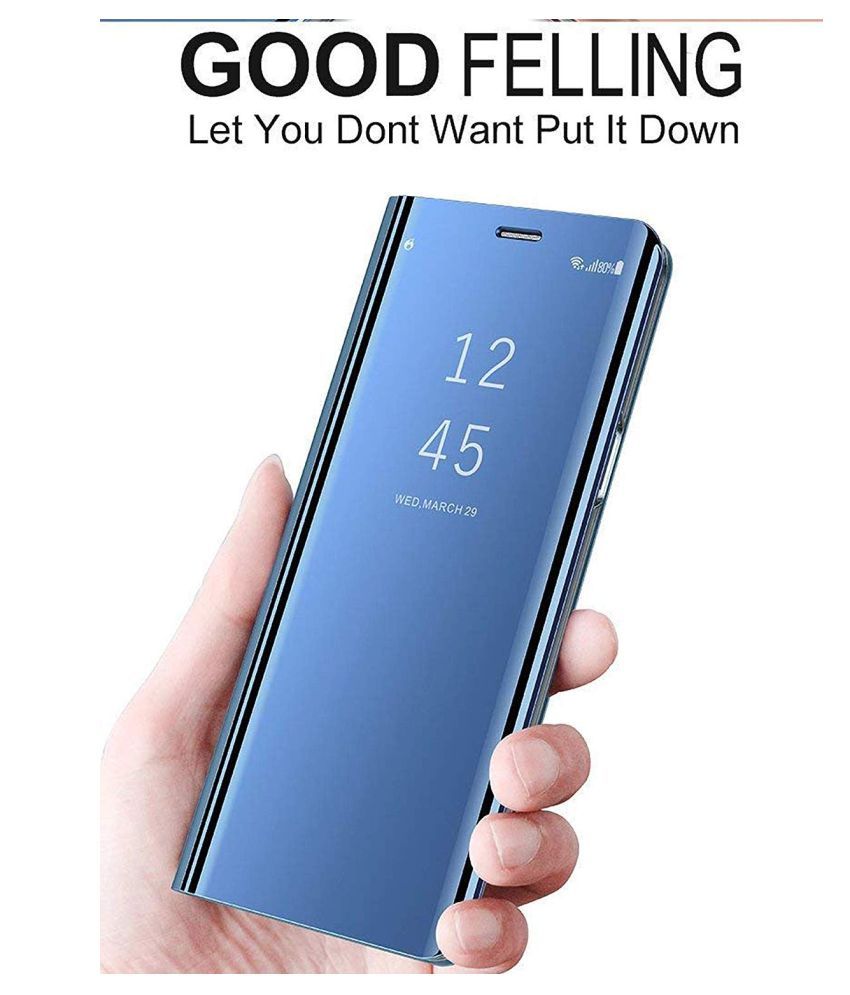 Samsung Galaxy J8 2018 Flip Cover by REGLET Blue Flip Covers Online at Low Prices Snapdeal
