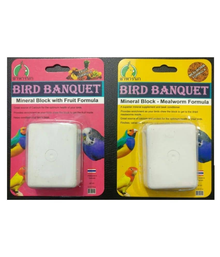 Zoo Med Mineral Block Banquet – 5 Oz. Bird Supplement – 3-Pack
