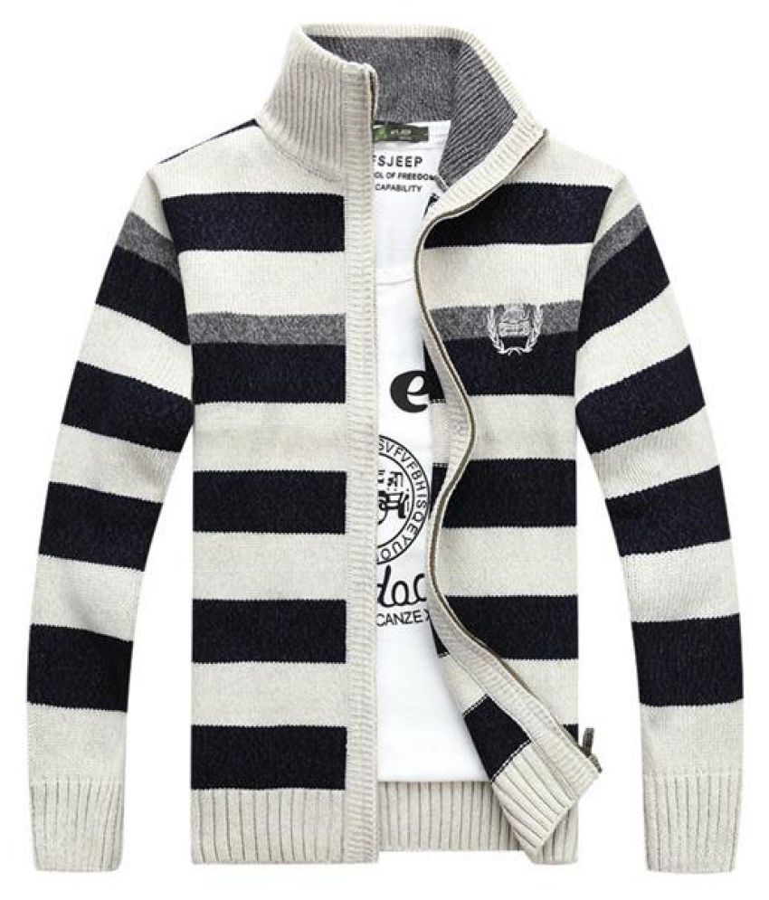Spring Autumn Stripe Knitted Sweater 