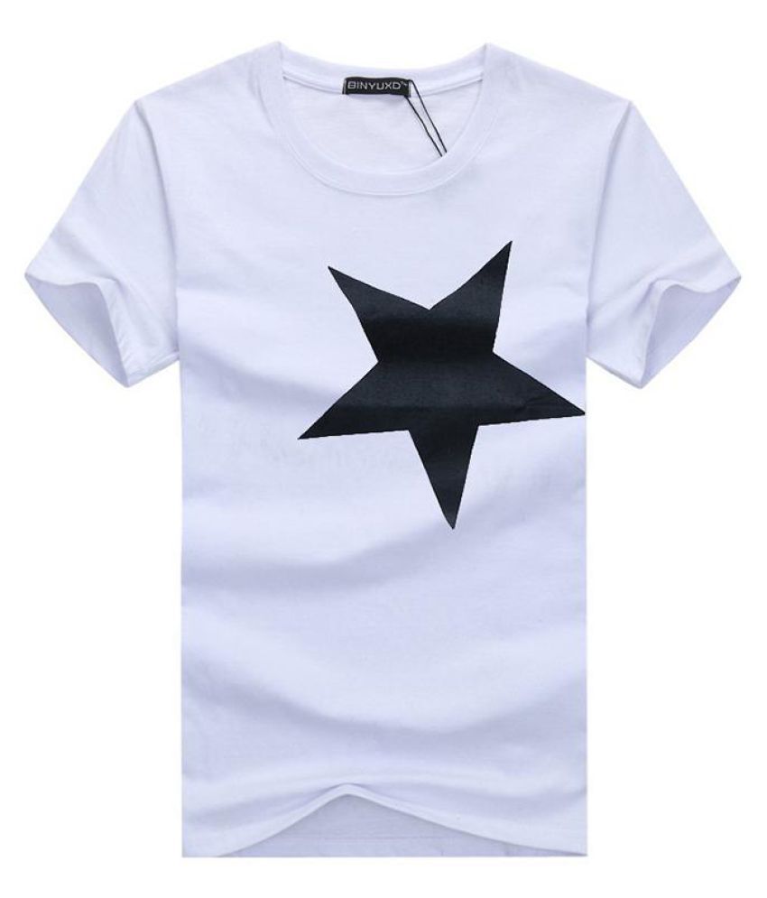 star printed t shirt