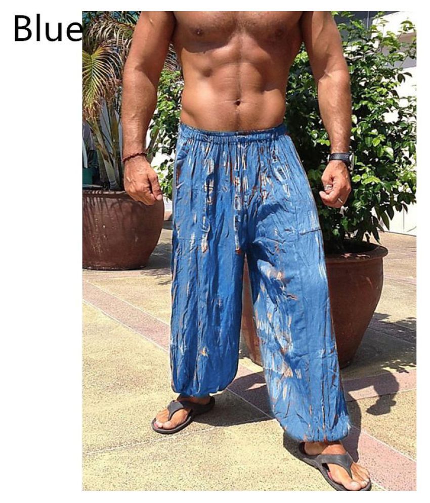 INCERUN Men Boho Hippy Wide Leg Loose Harem Autumn Casual Long Pant Trouser Buy INCERUN Men