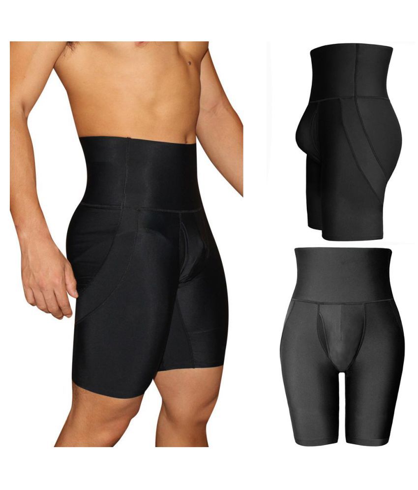 Separated Pouch Compressive Elastic Breathable Tummy Tuck Butt Lifter