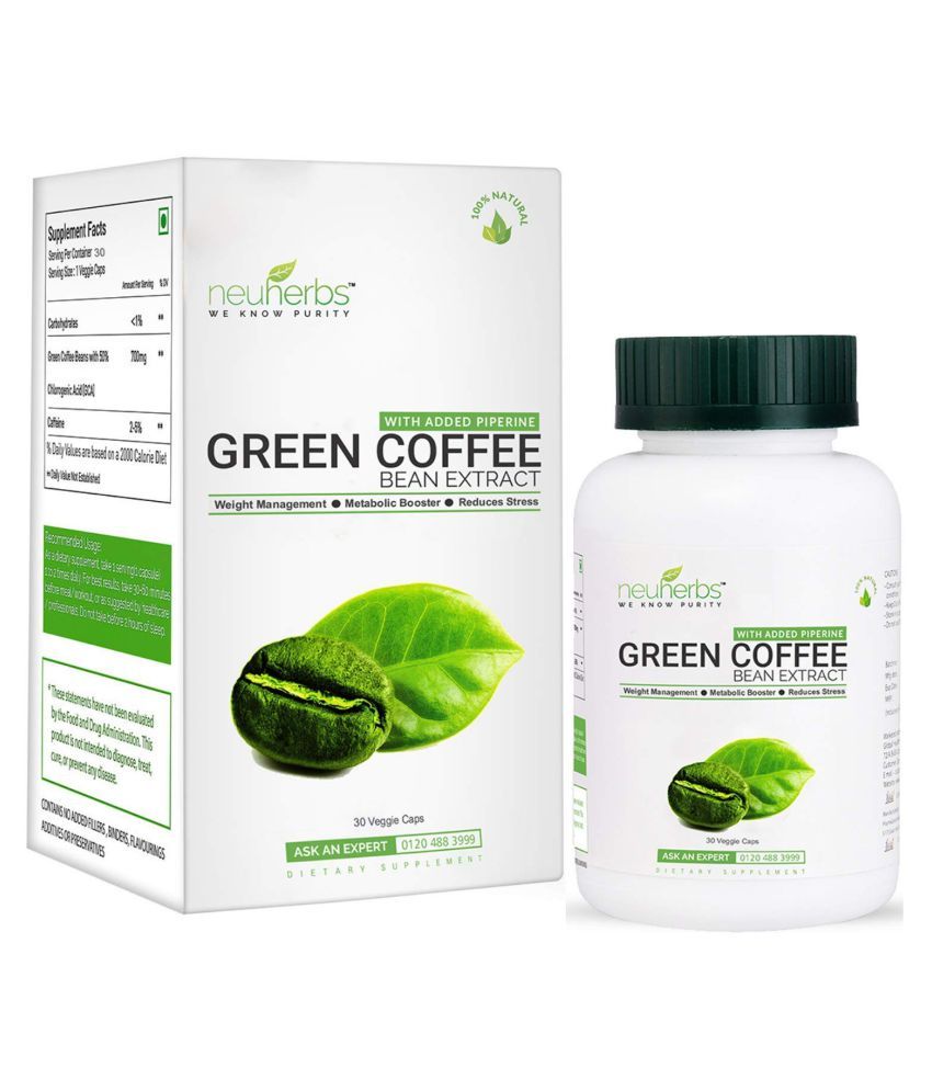 Neuherbs Green Coffee Bean Extract 800mg 30 no.s Unflavoured Buy Neuherbs Green Coffee Bean