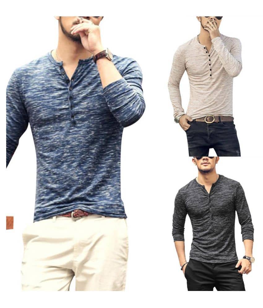 Soft Men's T-shirt Jacket Long-Sleeved 