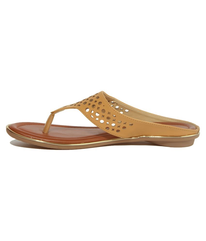 shiny beige flats