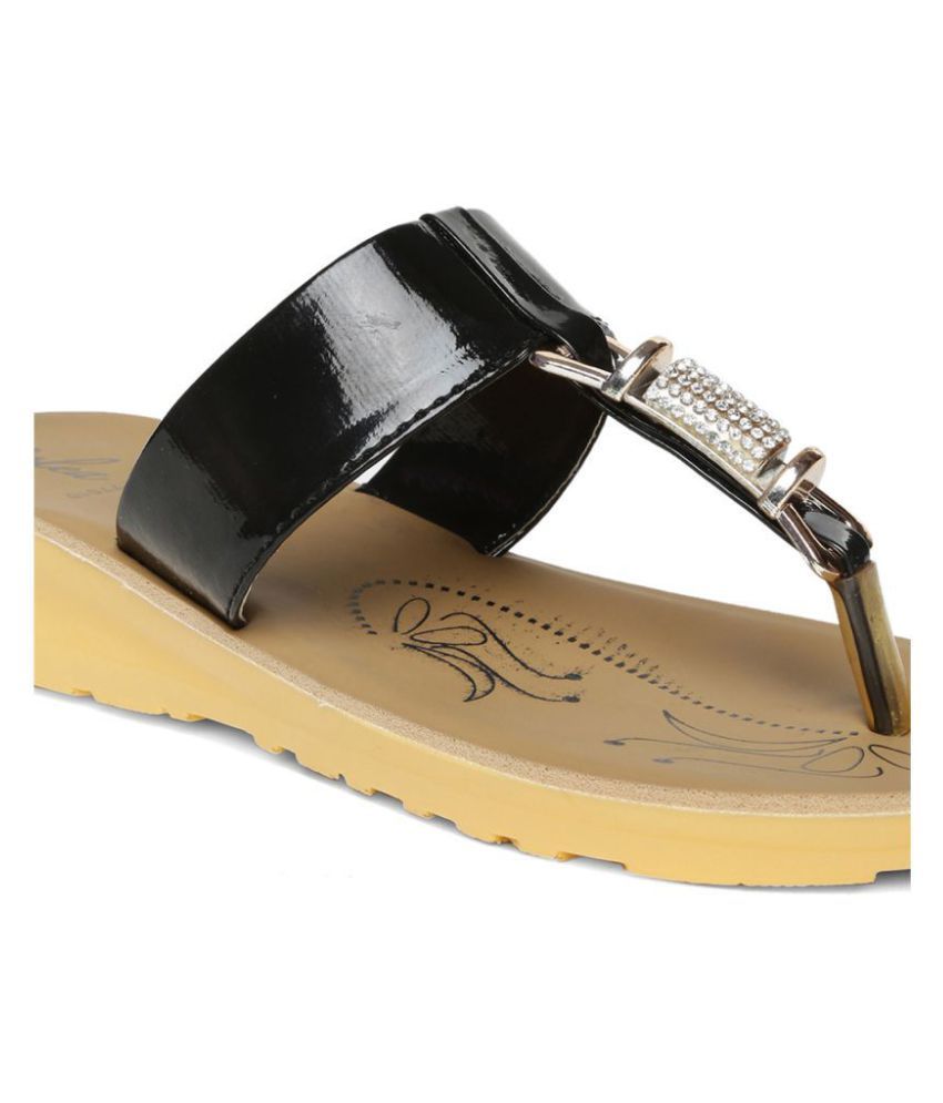 paragon black slippers